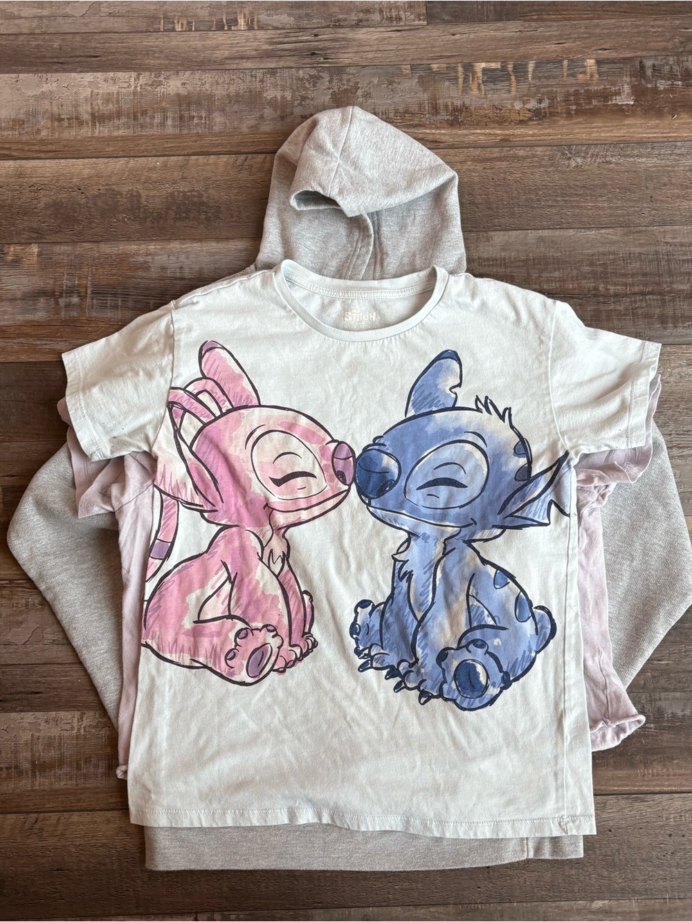 Disney Stitch Tops Bundle - Graphic Tees & Hoodie - Picture 4 of 4